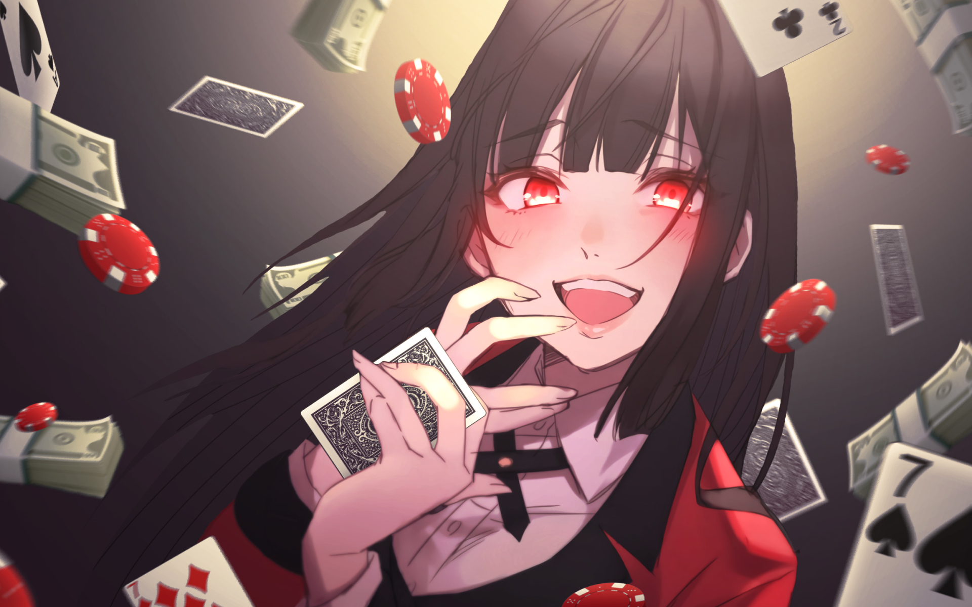 Banner da primeira temporada do Anime Kakegurui