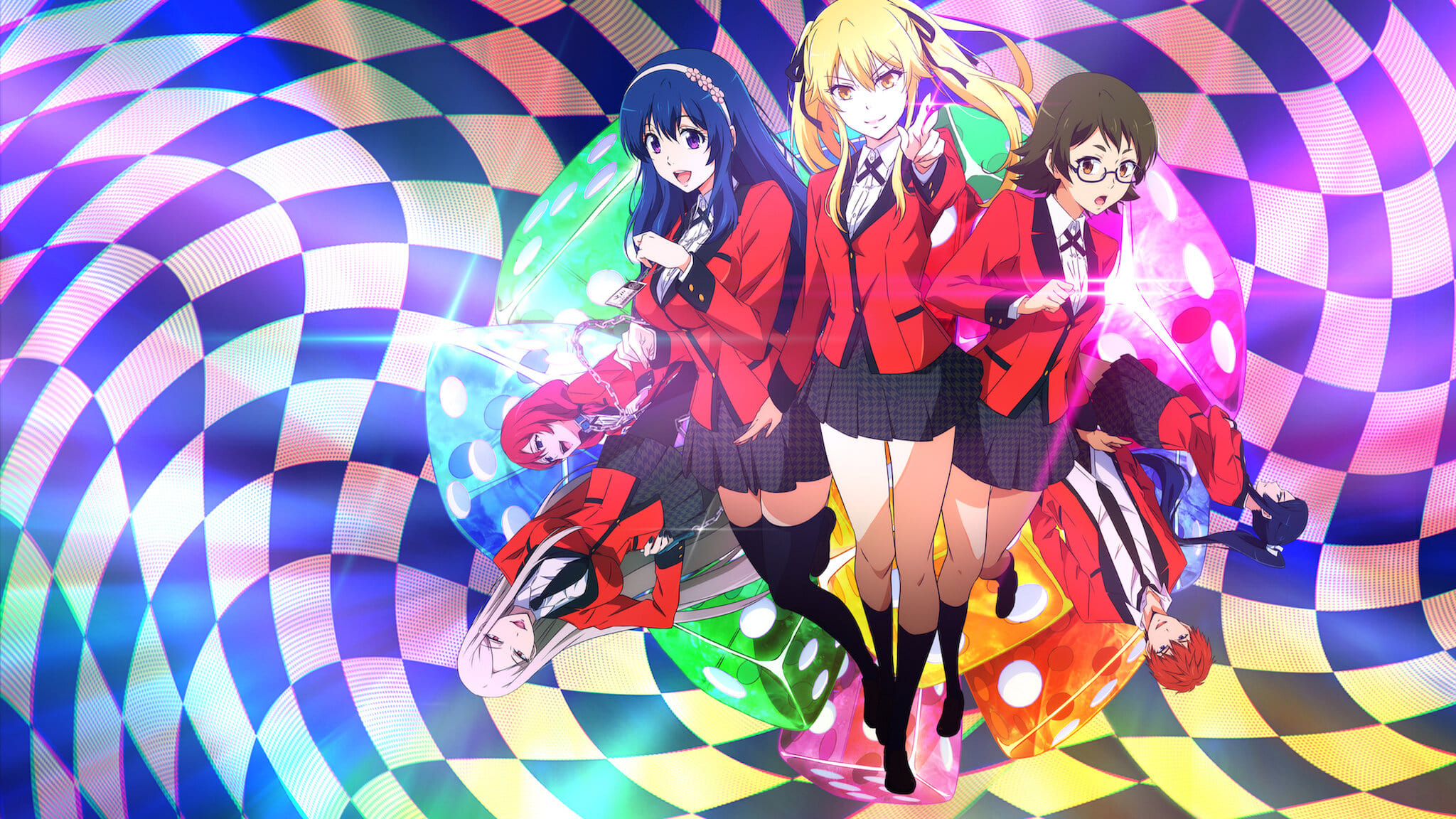 Banner da terçeira temporada do anime Kakegurui