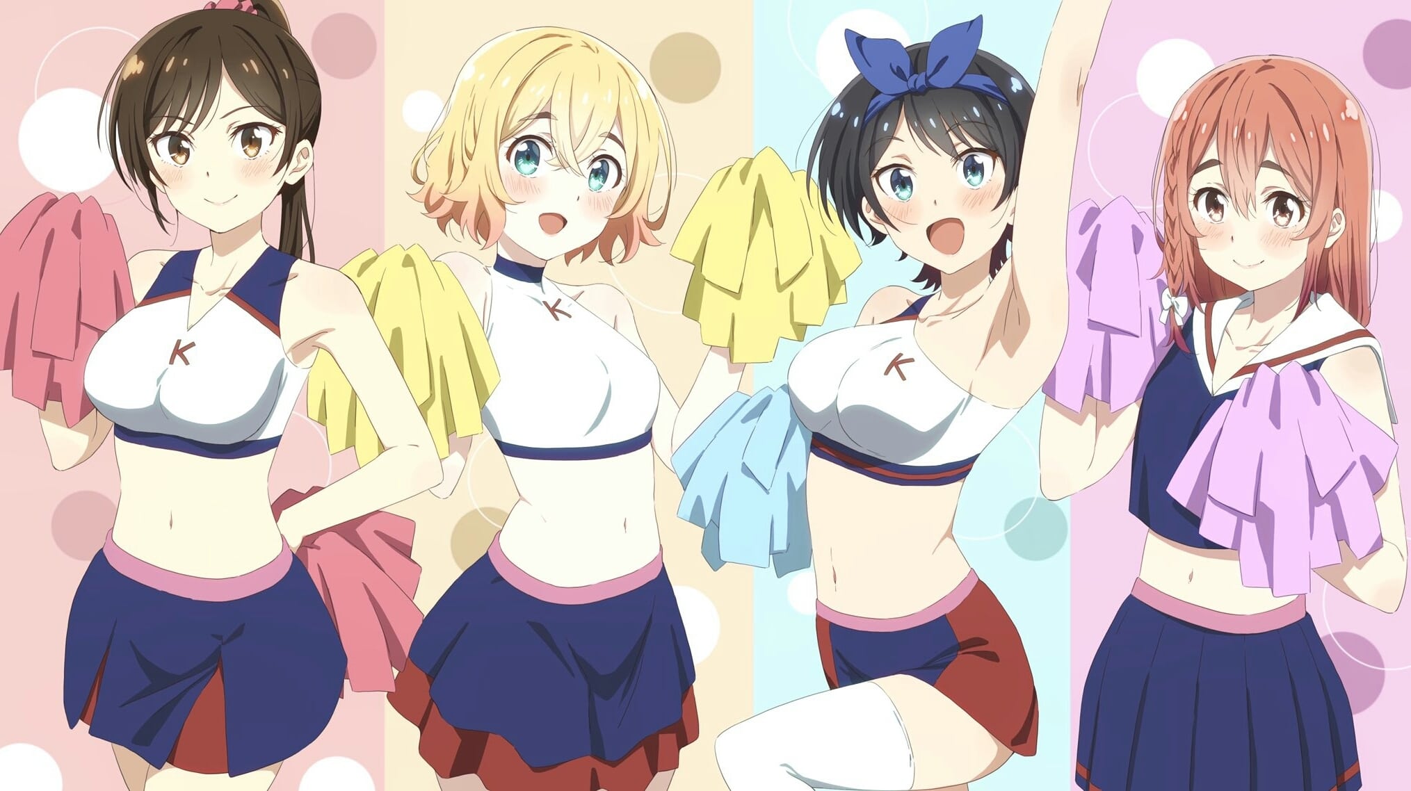 Desenho das quatro garotas já anteriormente citadas porém todas estão com roupas de torcedoras esportivas. A ordem, da esquerda para a direita, é a seguinte: Primeiro Mizuhara, logo depois Mami, em seguida Ruka e, por fim, Sumi