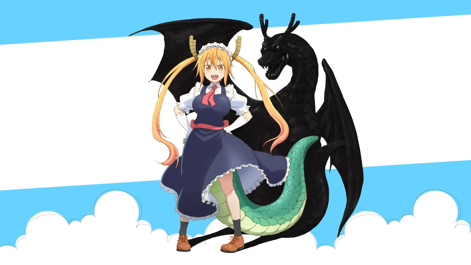 Banner da segunda temporada do anime Maid Dragon